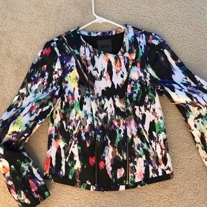 Colorful silk jacket from The Limited